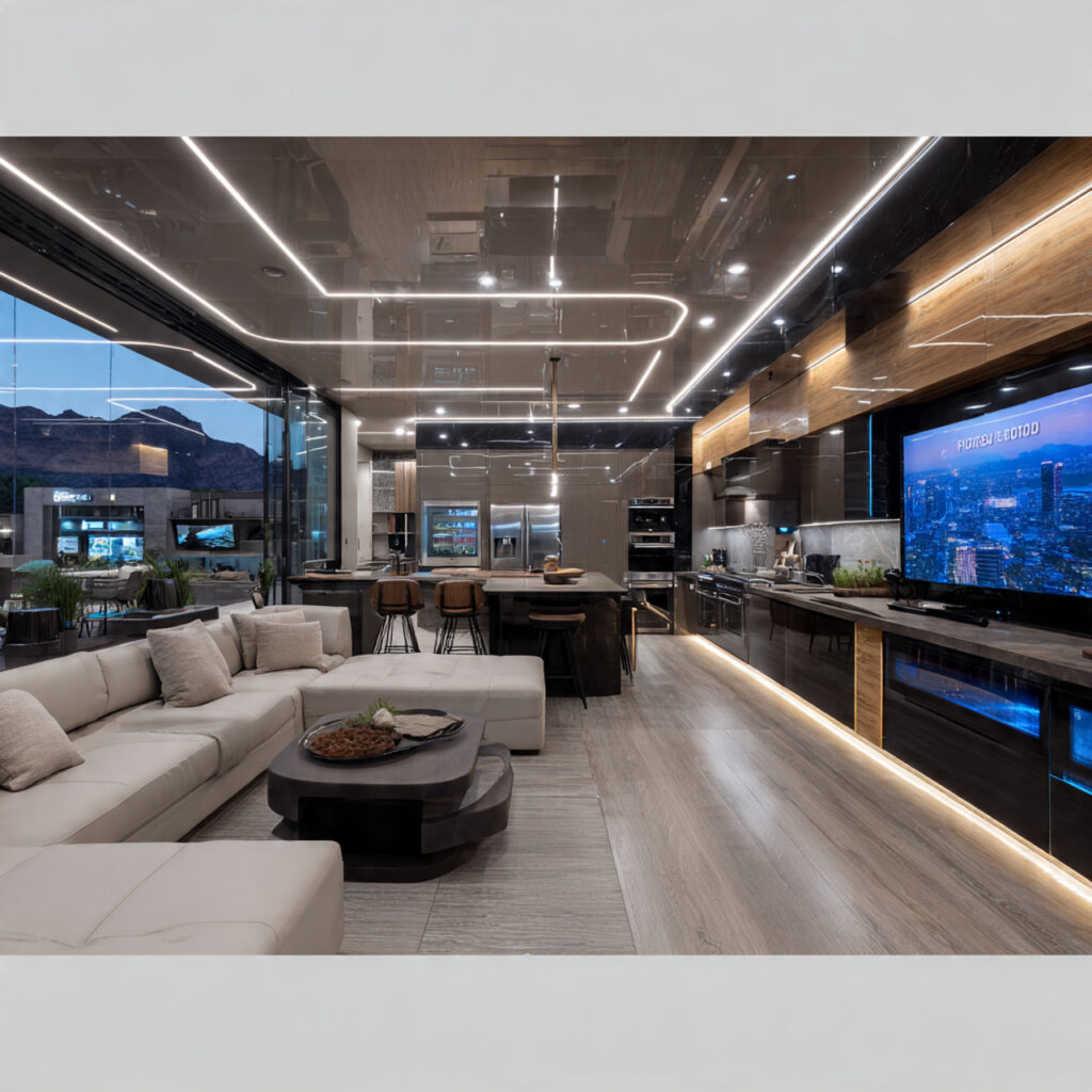 Smart Home Integrated Open Living Idea