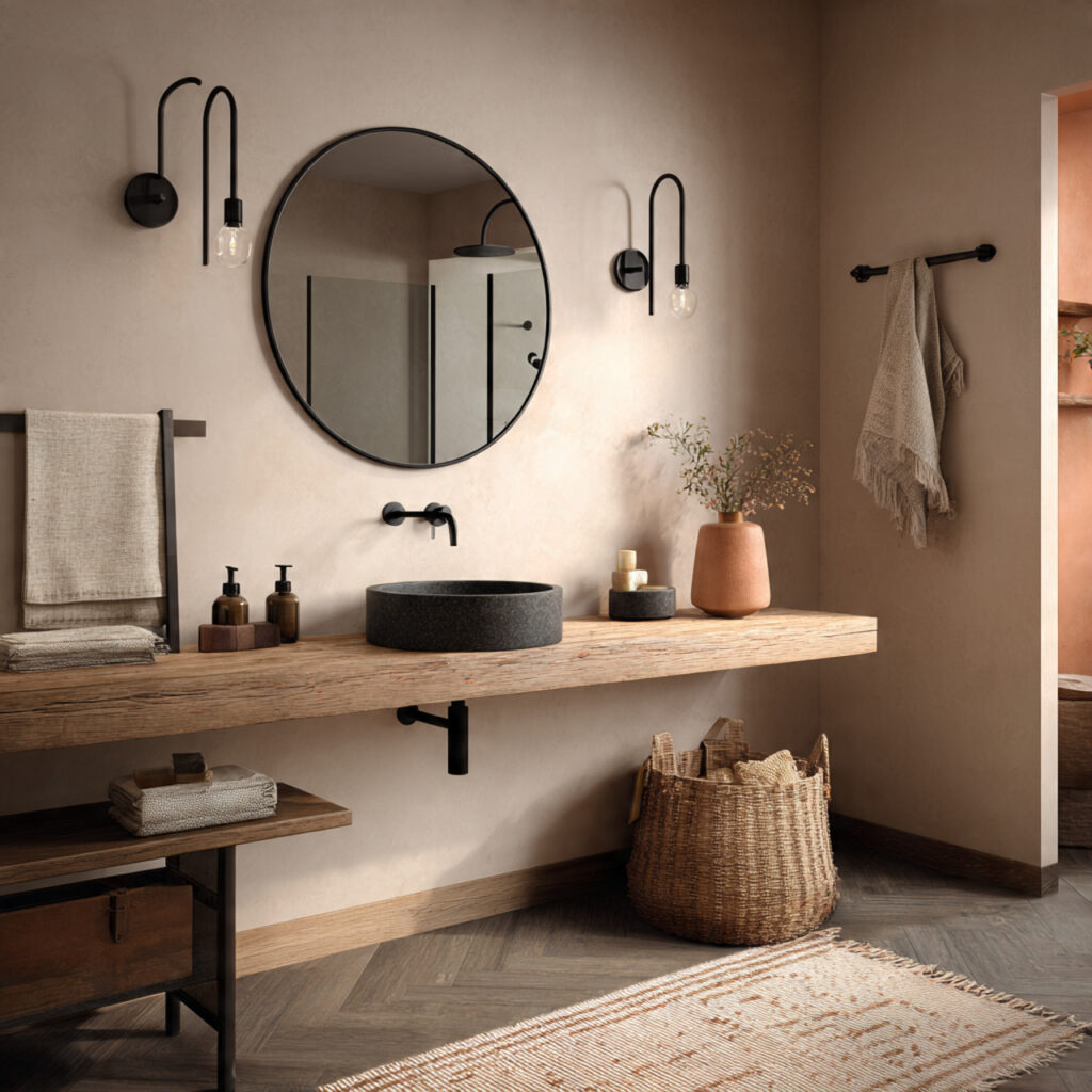 Matte Black With Warm Accents