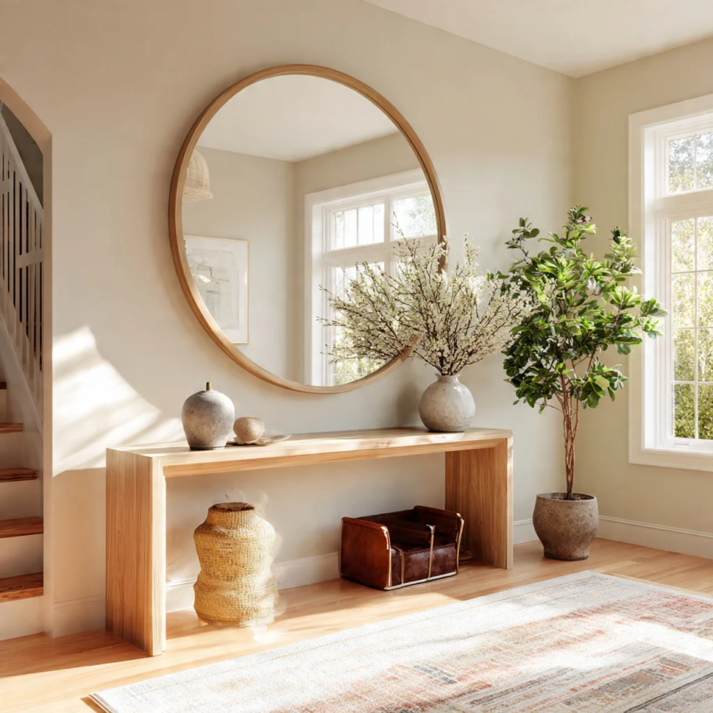 Round Mirrors for Spaciousness