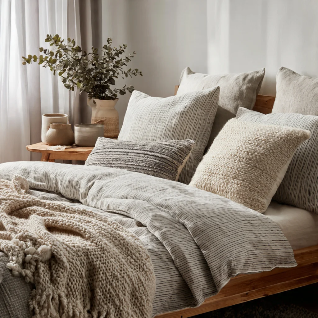 Neutral Striped Textiles