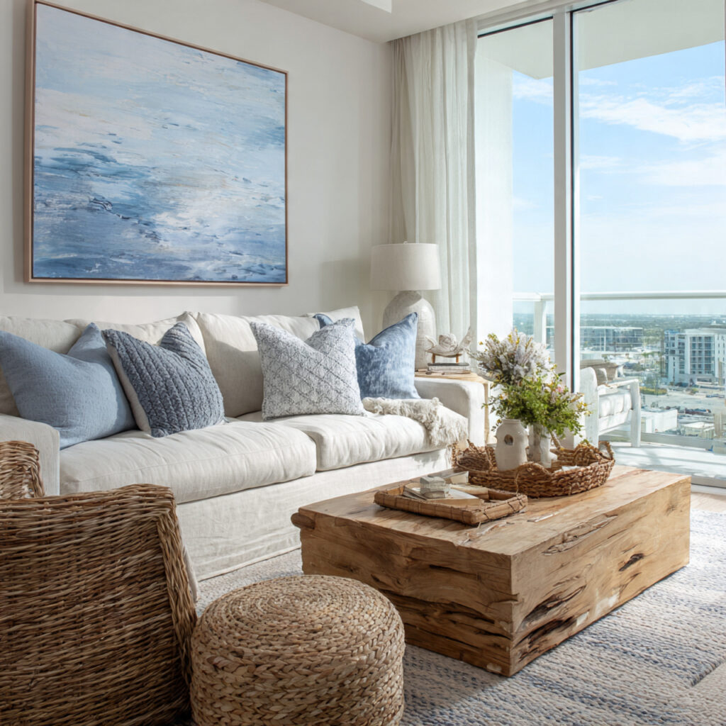 Bold Color-Blocking Living Room Idea