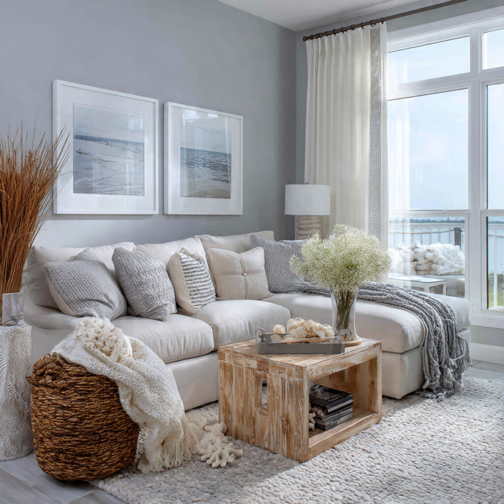 27 Gray Living Room Designs Ideas 2026 | Modern Inspiration 22 Coastal Gray Living Room Color Ideas