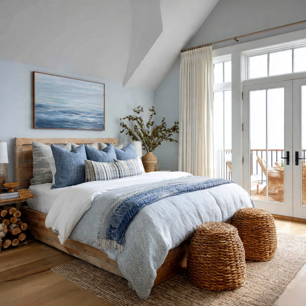 Modern Coastal Breeze Guest Bedroom Idea