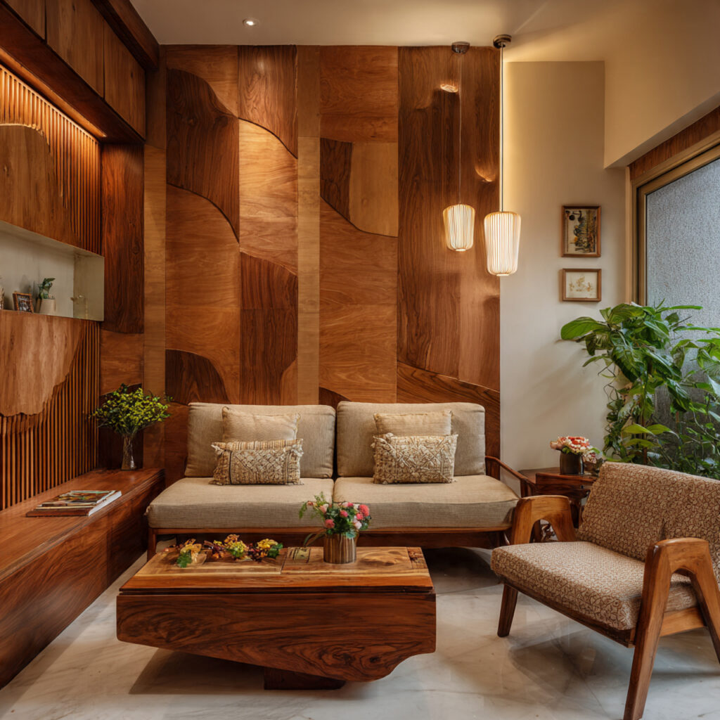 Cozy Scandinavian Compact Living Room Idea