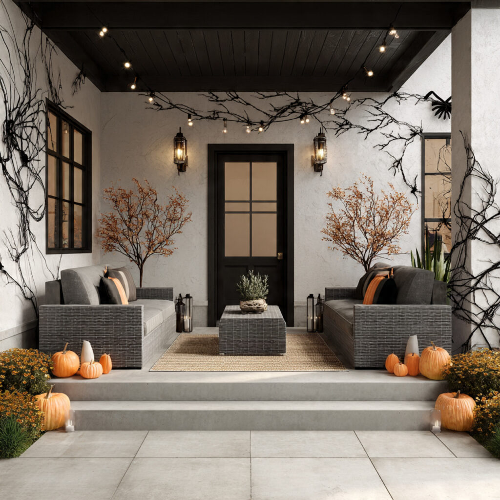 Enchanted Forest Halloween Porch Ideas