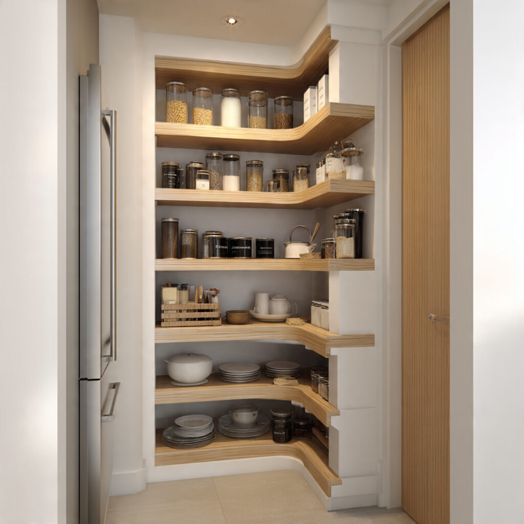 Corner pantry design ideas