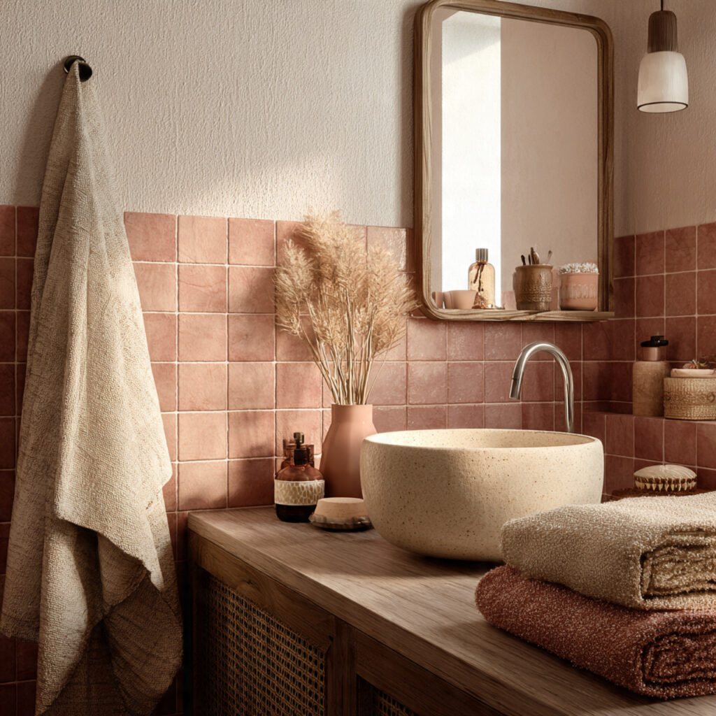 Soft Blush and Terracotta Tones