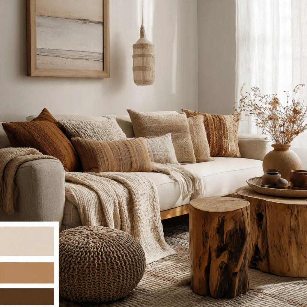 Soft Earth-Tone Layering