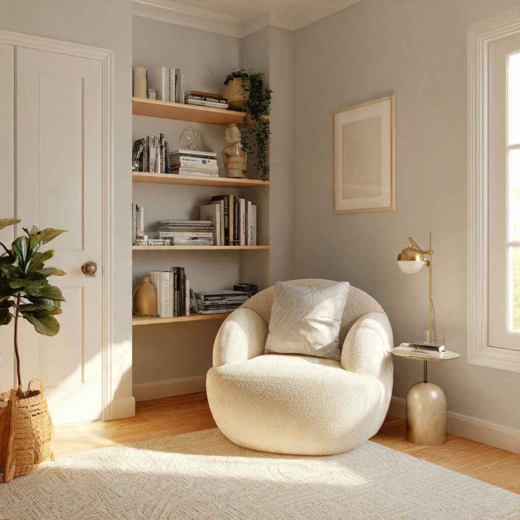 Cozy Reading Nook Guest Bedroom Idea