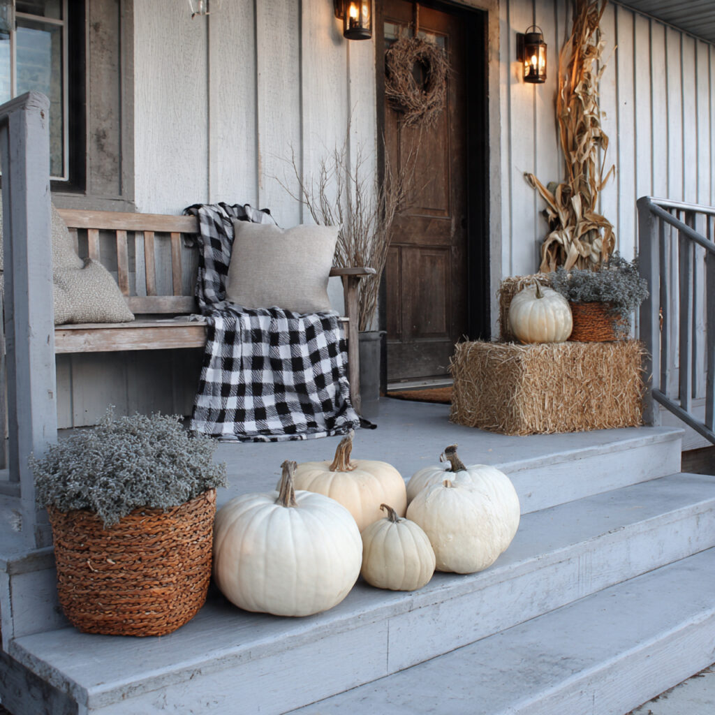 Farmhouse Halloween Porch Inspiration Ideas