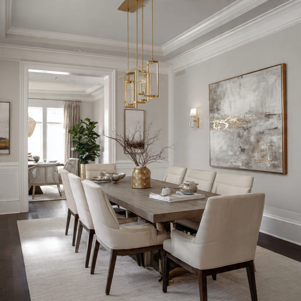 Formal dining room ideas with modern elegance