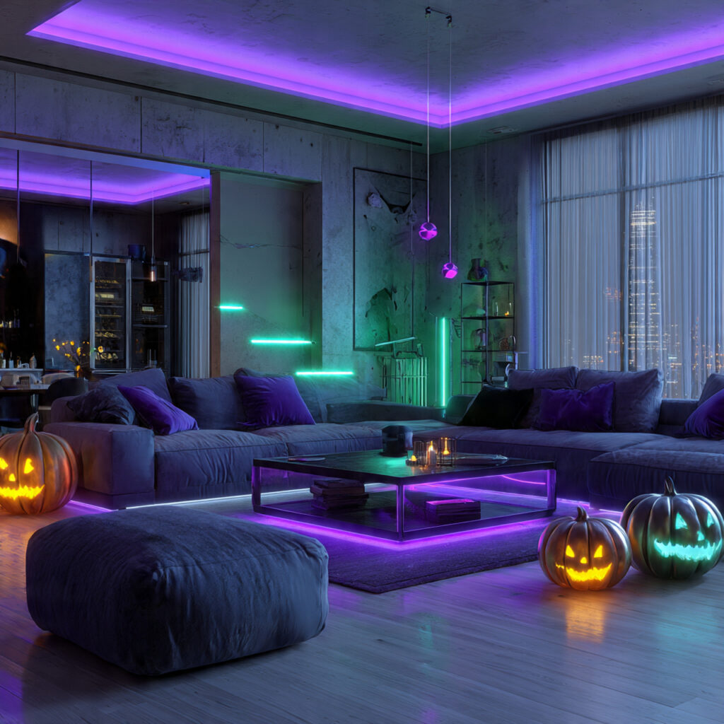 27 Ultimate Halloween Decor Ideas 2026 for Modern & Magical Vibes 2 Futuristic Halloween Decor Ideas
