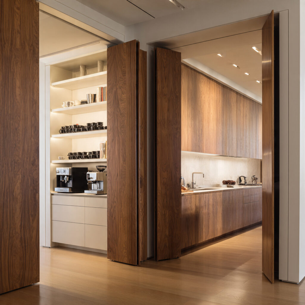 Pantry organization ideas with hidden pantries