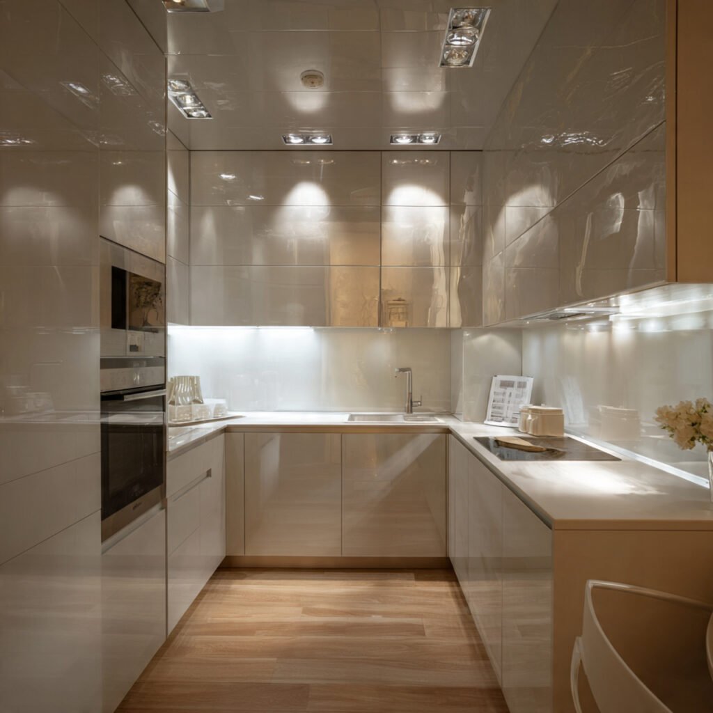 High-Gloss Modern Kitchen Idea
