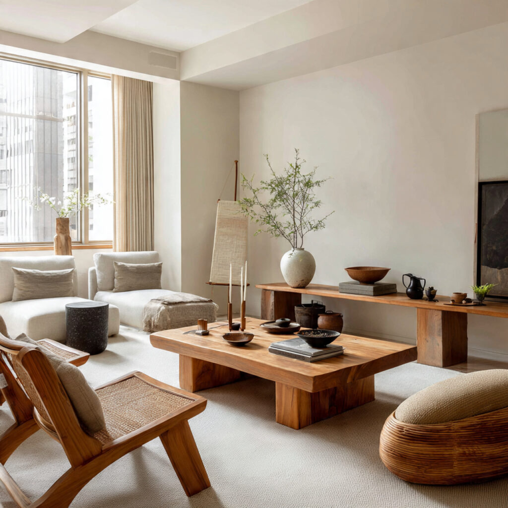 Soft Neutral Palette Living Room Idea