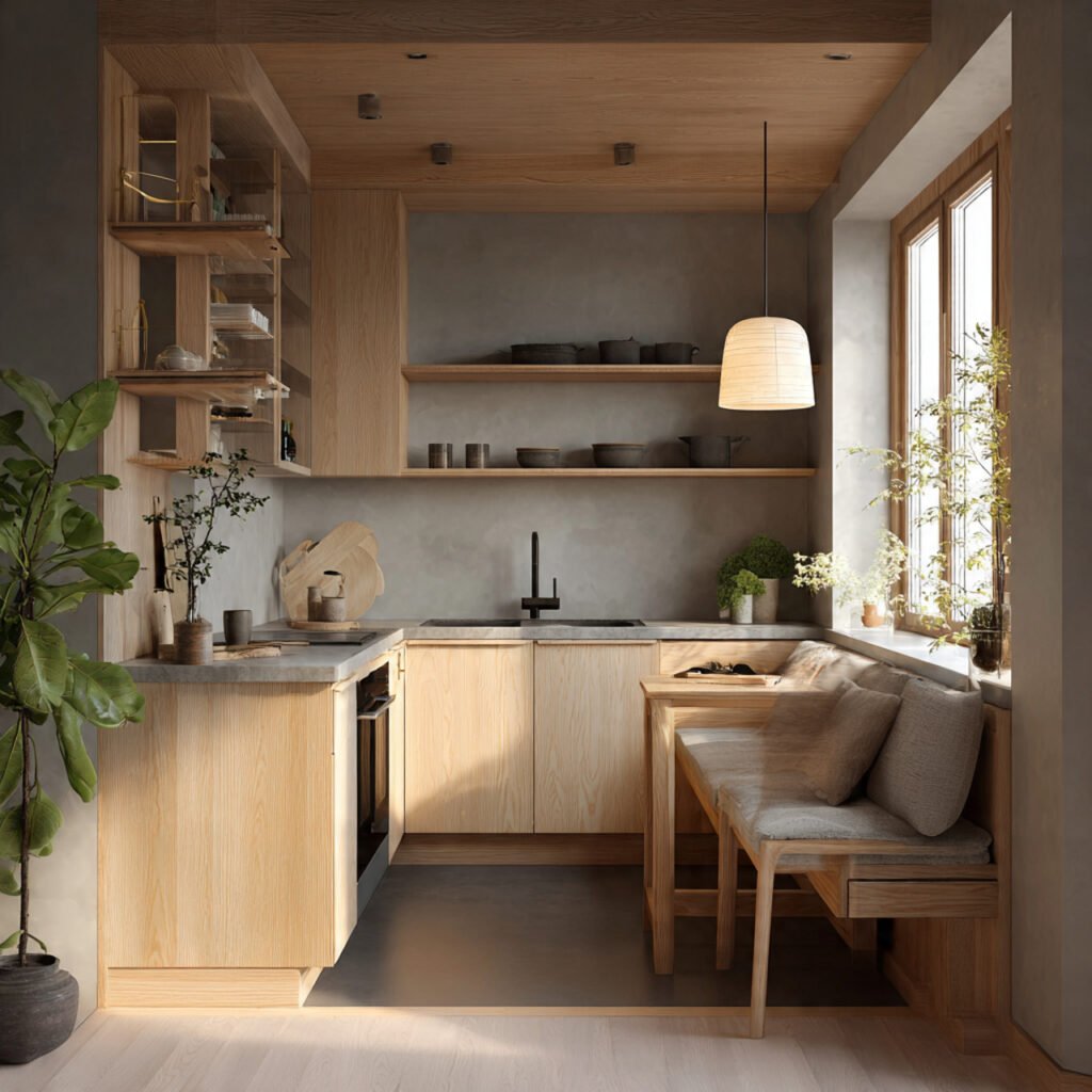 Japandi Fusion Kitchen Idea