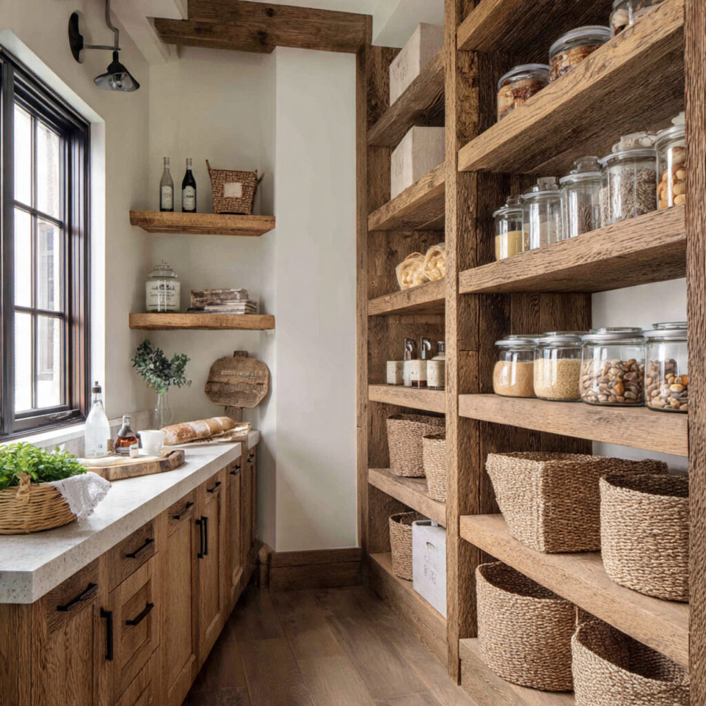 32 Pantry in Laundry Room Ideas 2026: Stylish, Smart & Space-Saving Designs 12 Rustic Wood Pantry Ideas for Laundry Areas