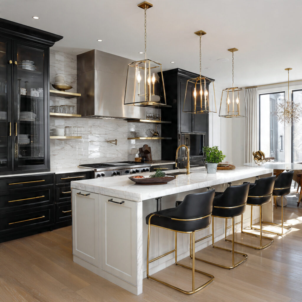 Mixed Metal Accents Idea