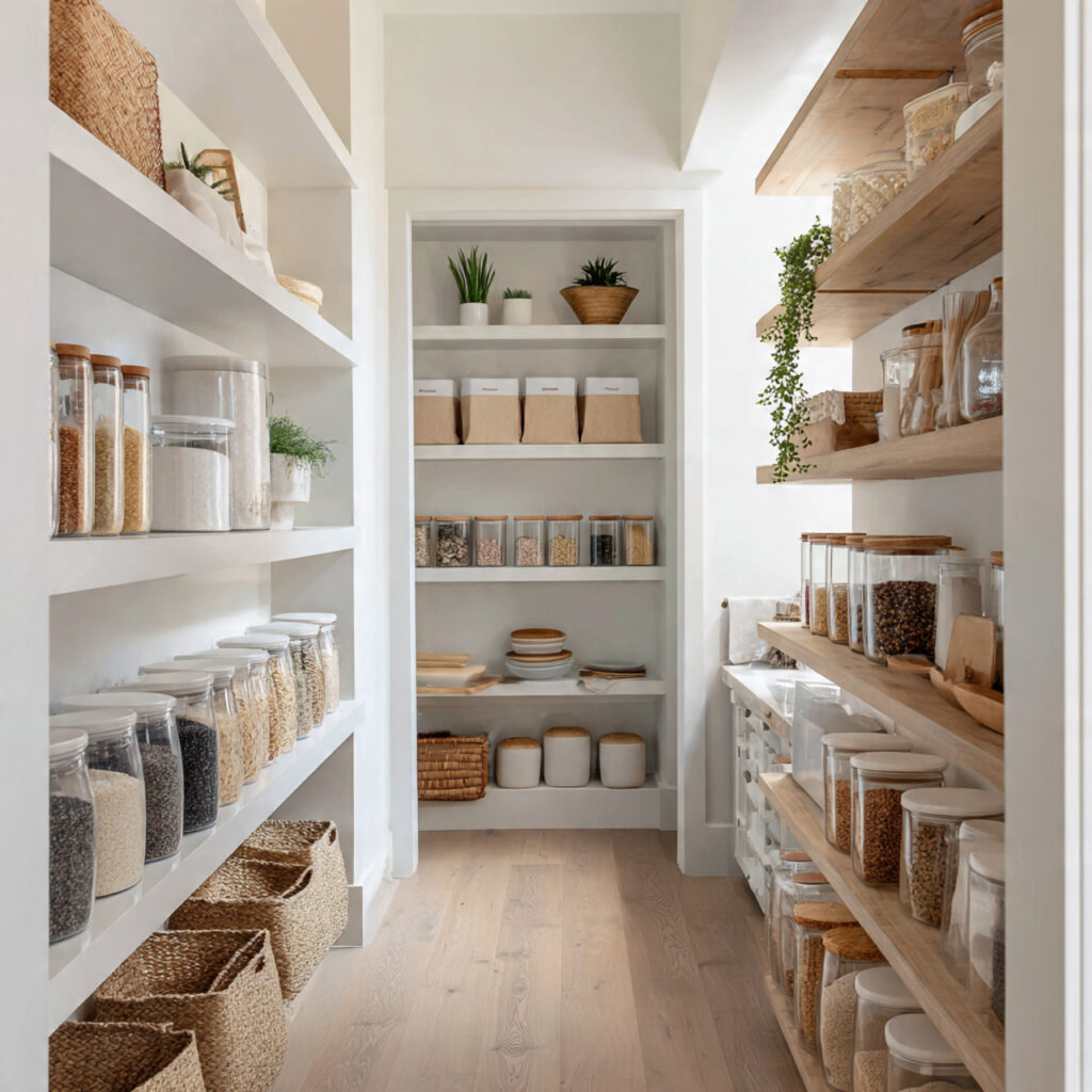 Minimalist walk in pantry ideas