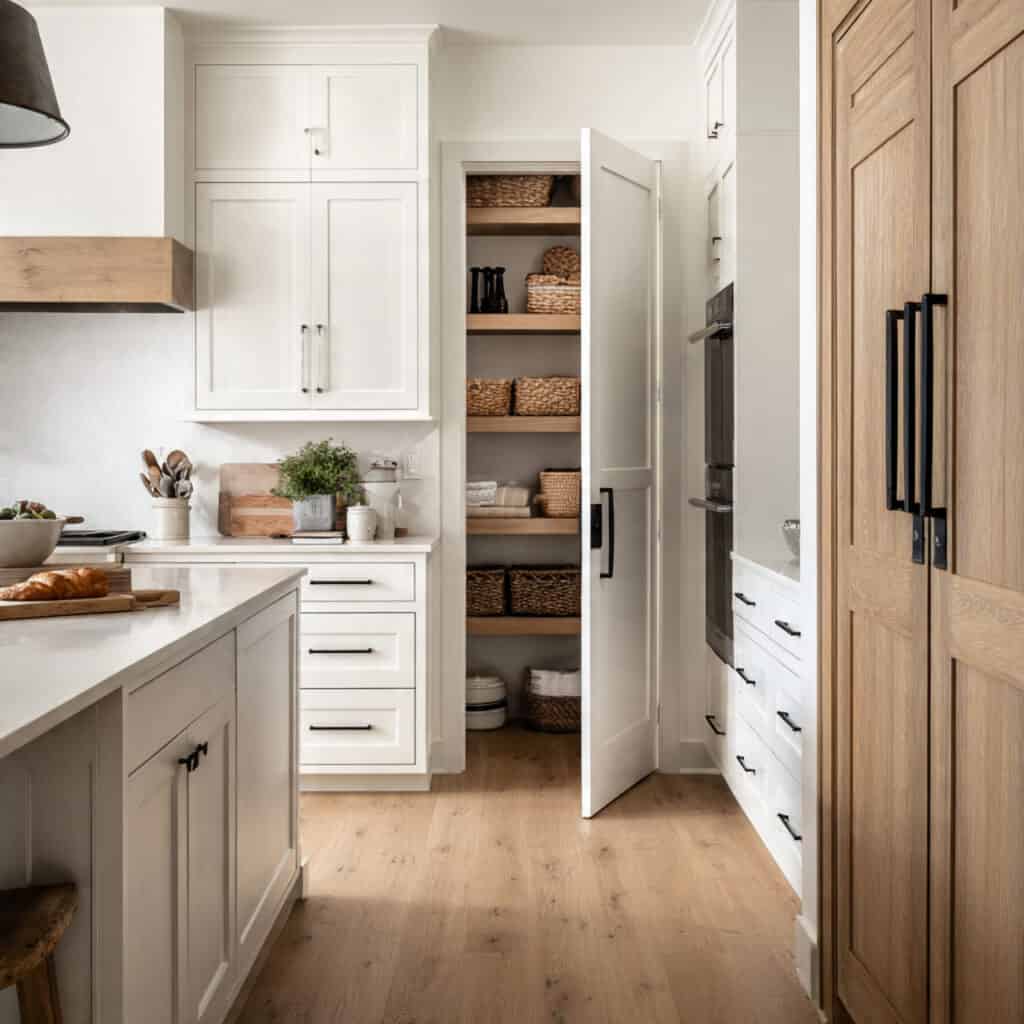 Modern Farmhouse Hidden Pantry Ideas