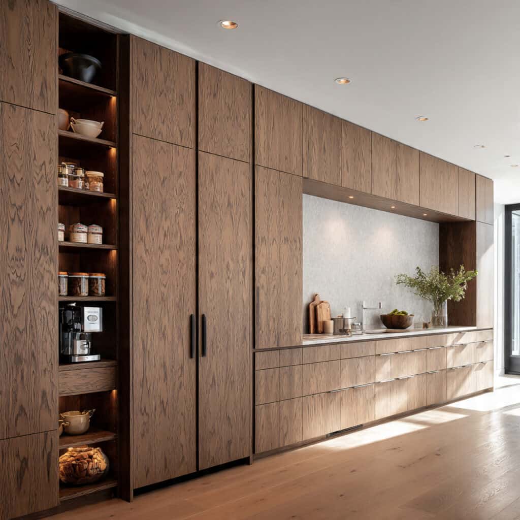 Seamless Cabinet Wall Pantry Ideas