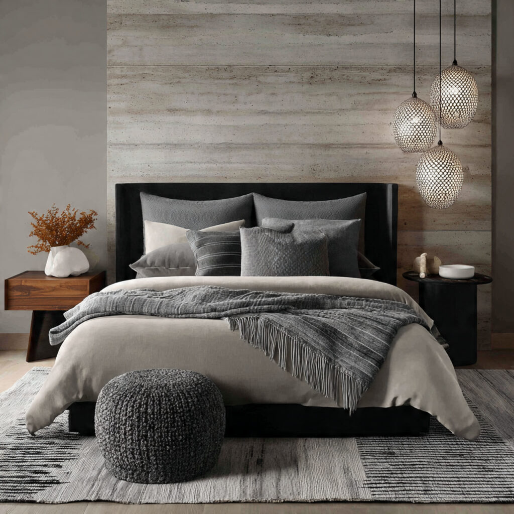 Modern Neutral Monochrome Bedroom Ideas