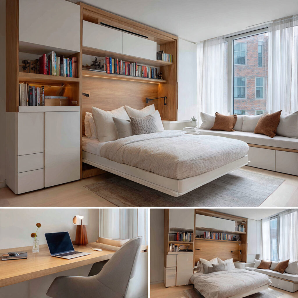 Artistic Mural Guest Bedroom Idea