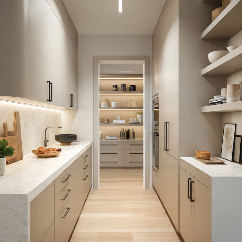 Modern walk in pantry ideas