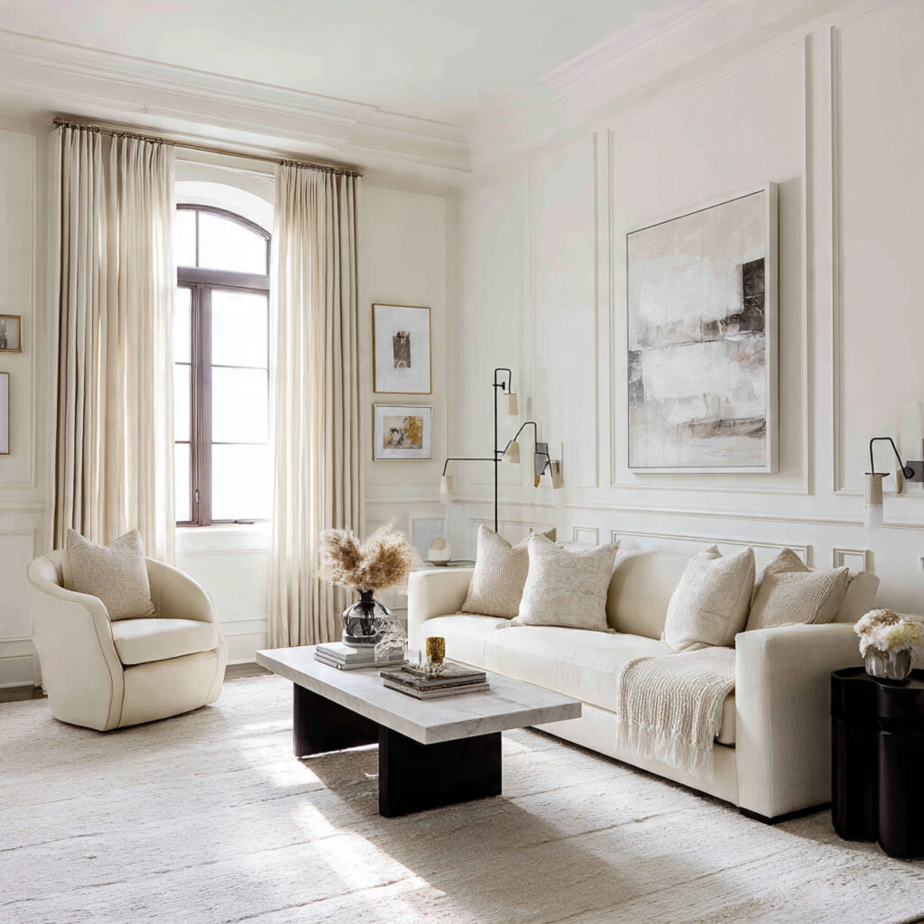 Coastal White Living Room Idea