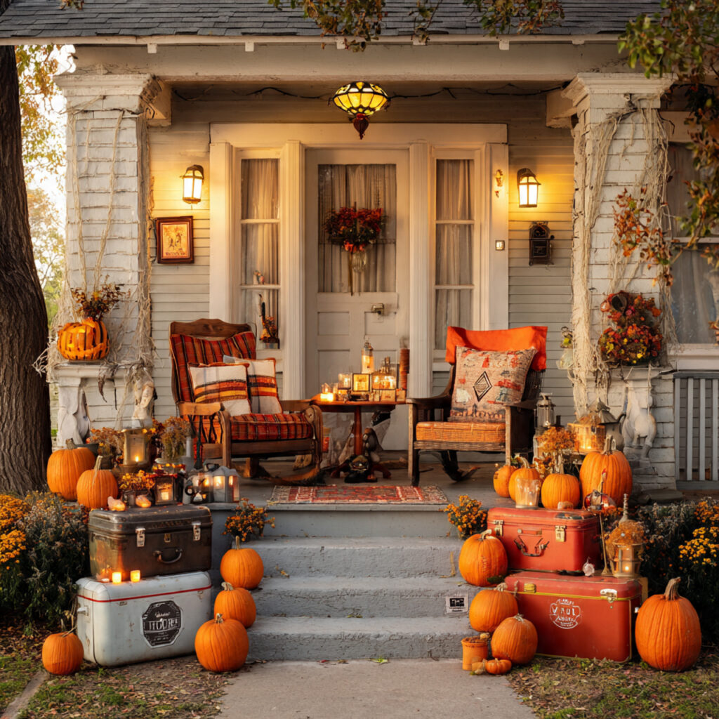 Nostalgic Halloween Porch Decor Ideas