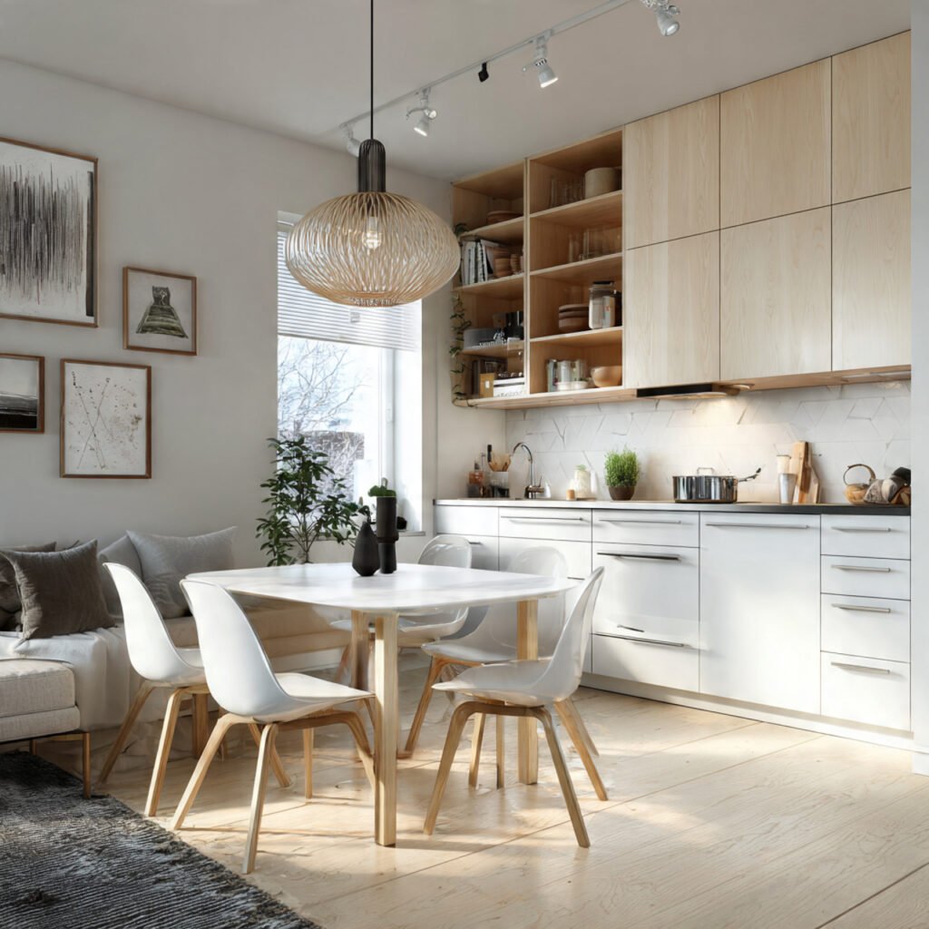 Scandinavian Cozy Kitchen Idea