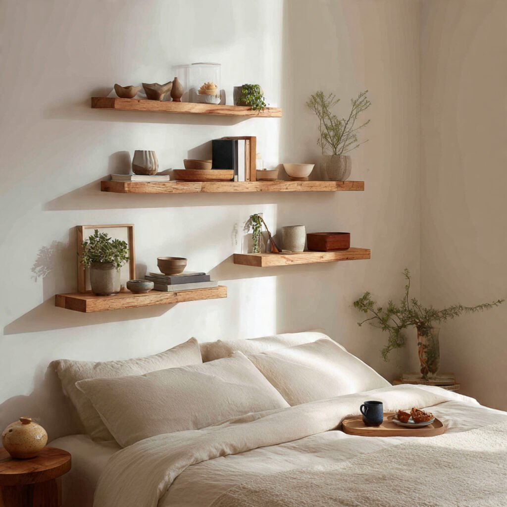 Floating Shelves for Light Styling