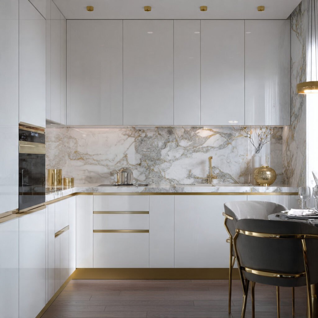 Marble Backsplash Elegance Idea