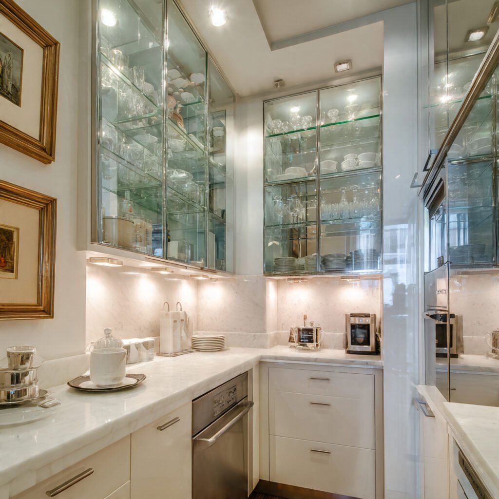 Elegant Glass Cabinet Idea