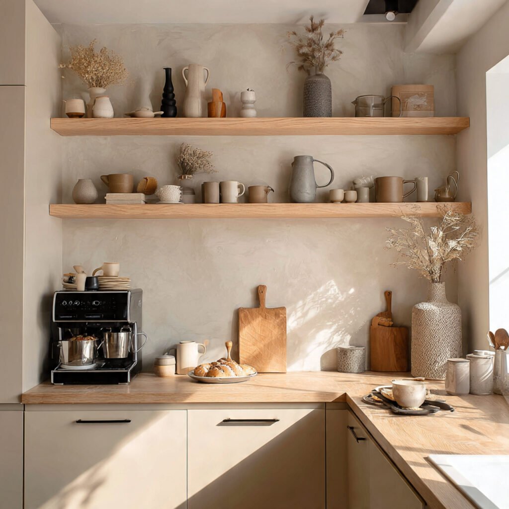 Floating Shelving Kitchen Idea