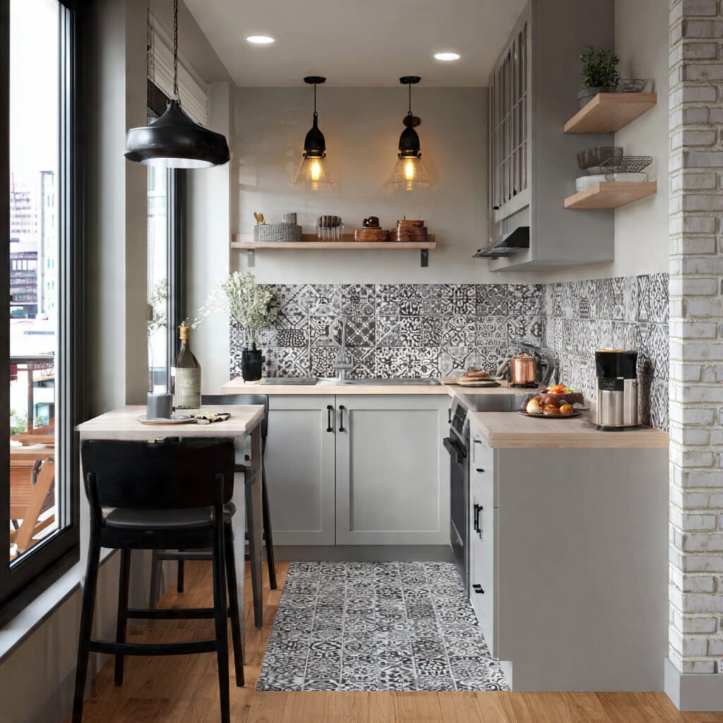 Patterned Tile Kitchen Idea