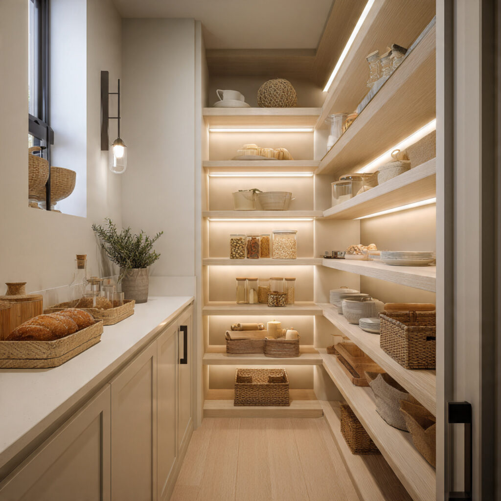 Small walk in pantry ideas