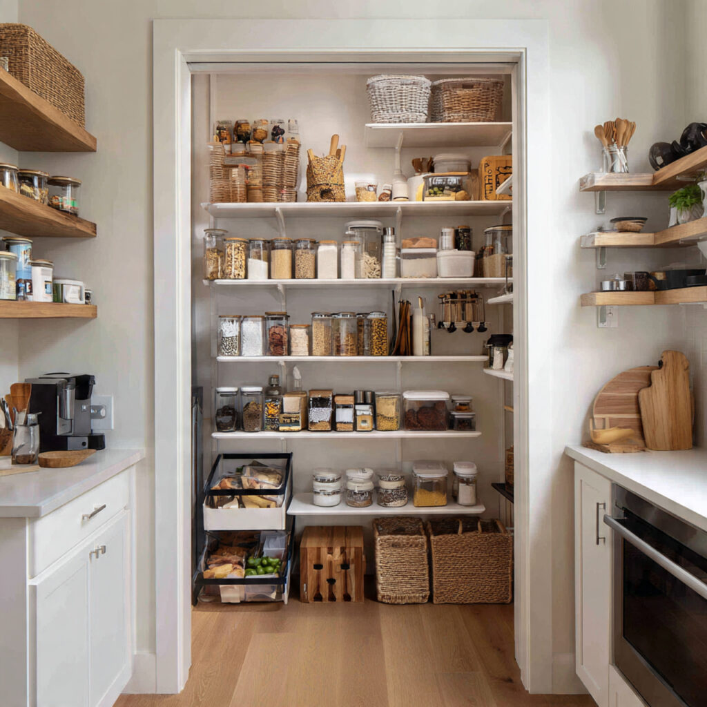 Space-saving pantry closet ideas