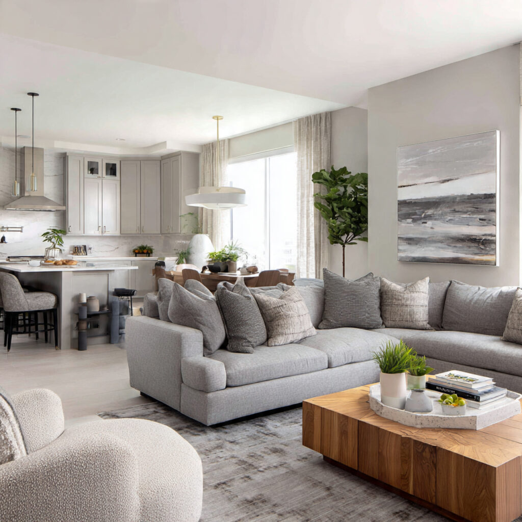 27 Gray Living Room Designs Ideas 2026 | Modern Inspiration 20 Open-Concept Gray Living Room Flow Ideas