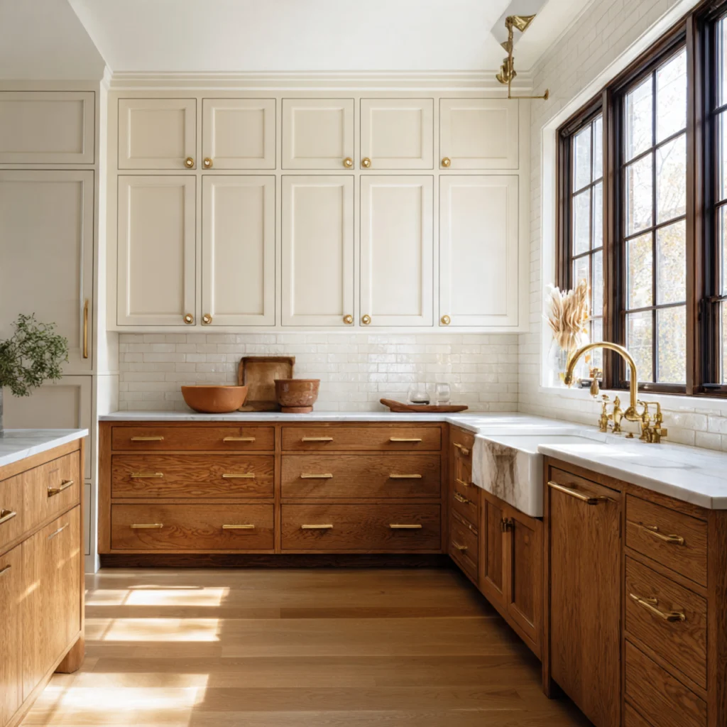 Soft Neutral Cabinet Finishes