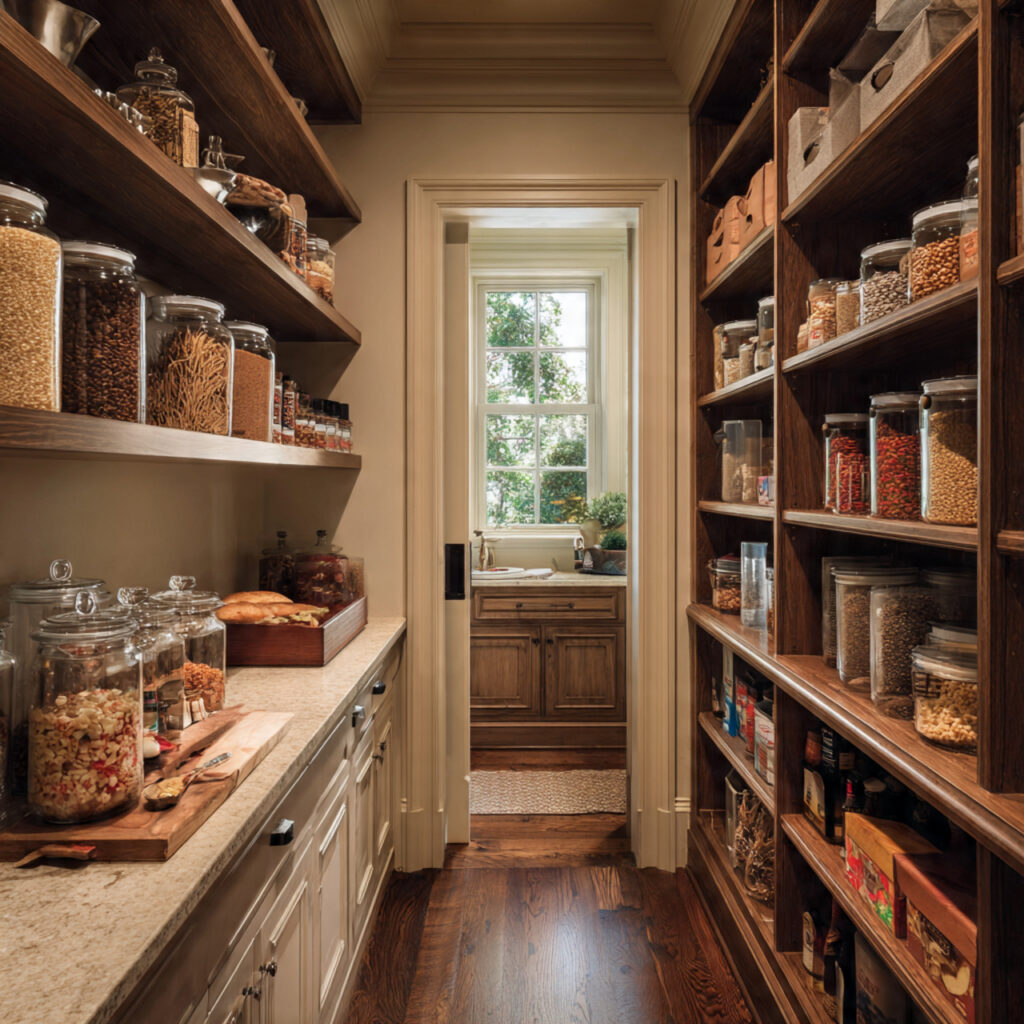 Traditional walk in pantry ideas