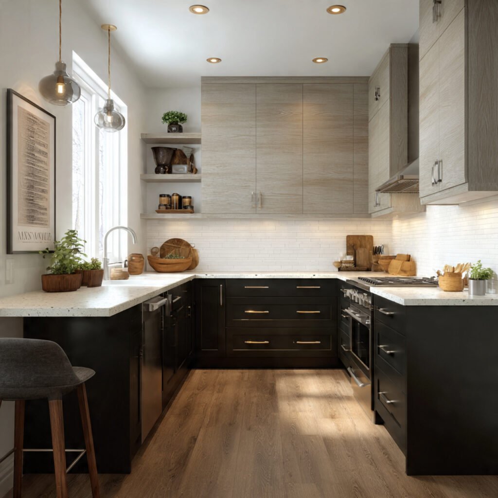 Compact Open-Shelving Idea