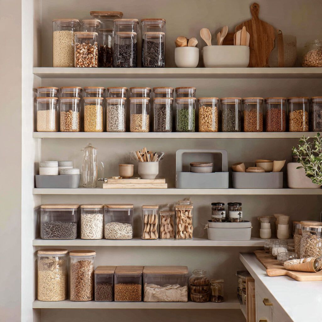 Glass Door Pantry Display Ideas