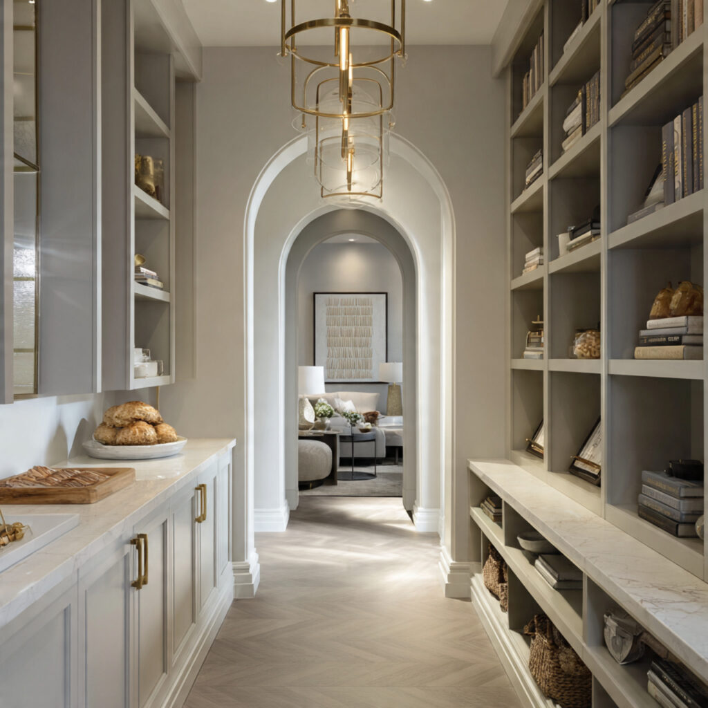 Elegant walk in pantry ideas