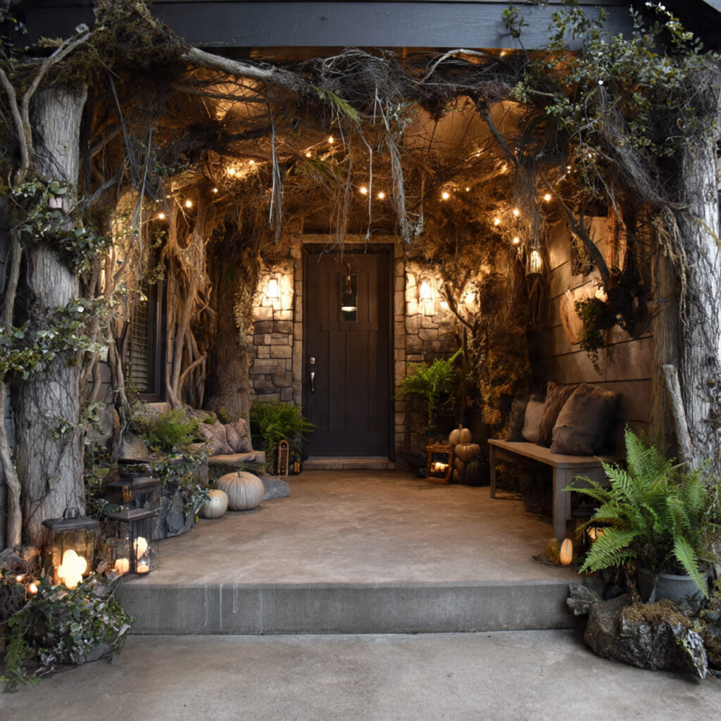 Dramatic Entrance Halloween Porch Ideas