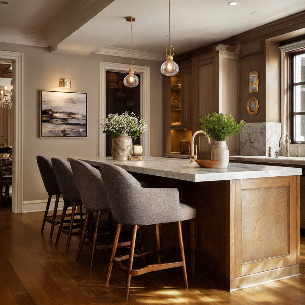 Deep-Toned Cabinet Kitchen Idea