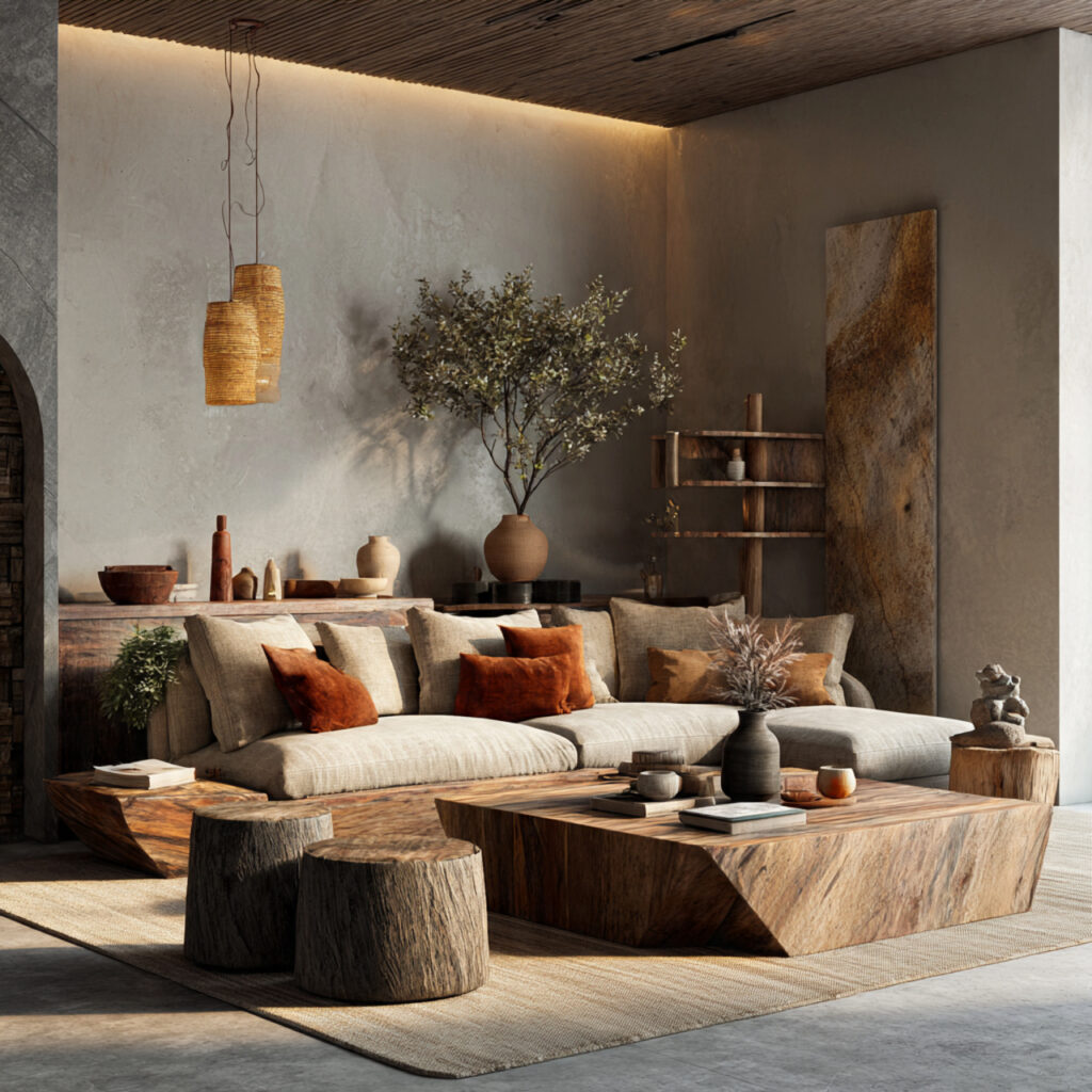 Japandi Fusion Living Room Idea