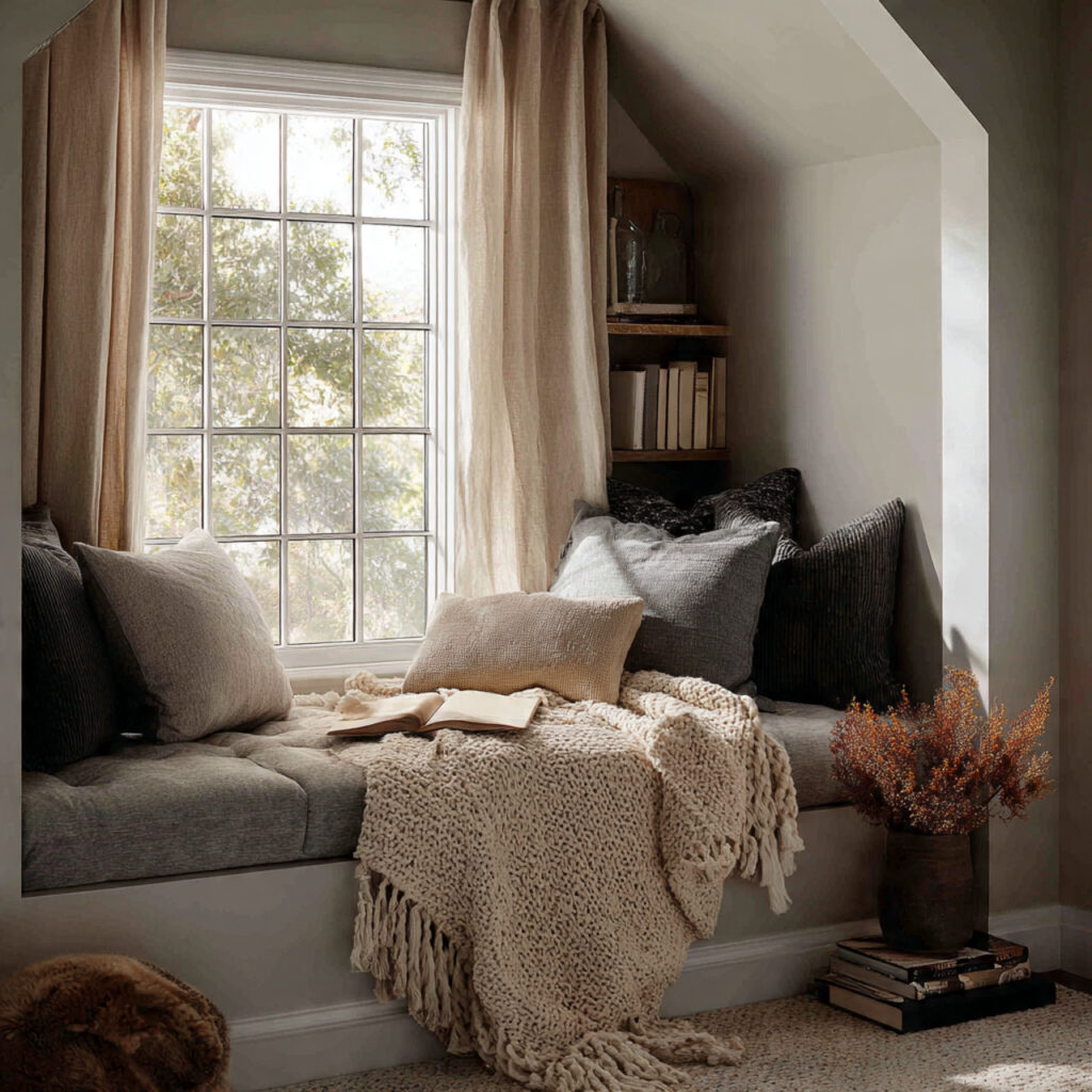 Earthy Accent Wall Idea