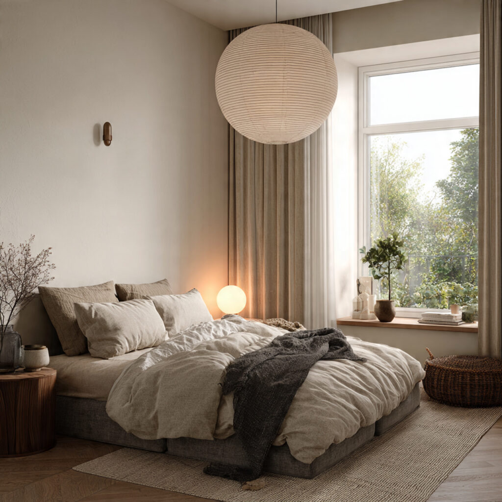 Soft Warm Lighting in Neutral Bedrooms Ideas