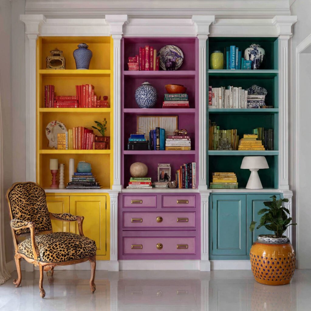 Bold Color Pop Cabinet Ideas
